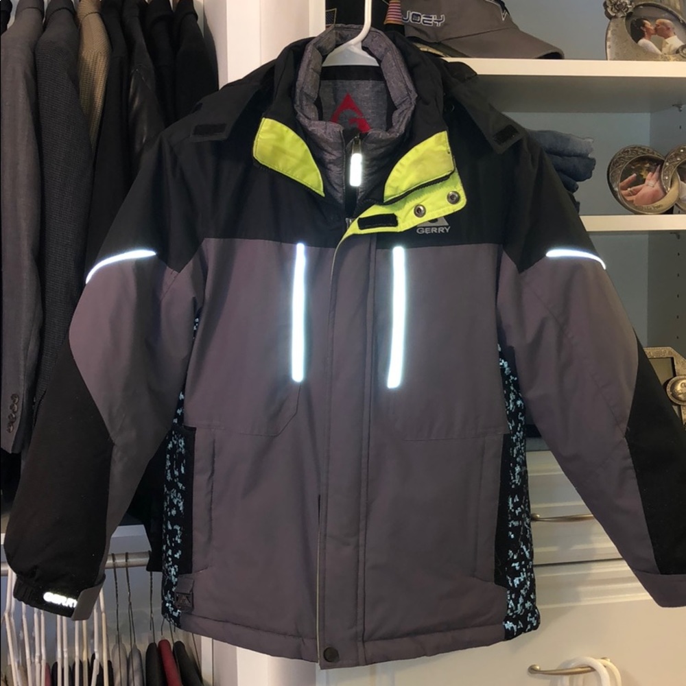 Boys 2 in 1 Winter Coat and Puffer Jacket